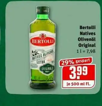 REWE Kaufpark Bertolli Natives Olivenöl Original Angebot