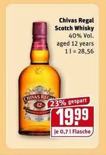 REWE Kaufpark Chivas Regal Scotch Whisky Angebot