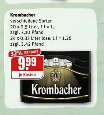 REWE Kaufpark Krombacher Angebot