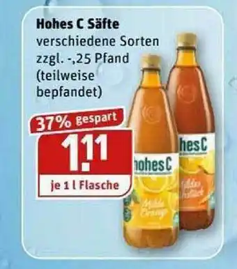 REWE Kaufpark Hohes C Säfte Angebot