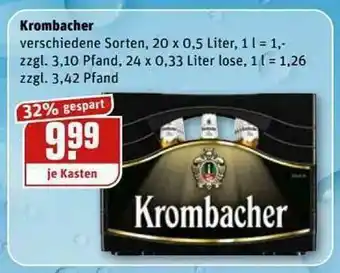 REWE Kaufpark Krombacher Angebot