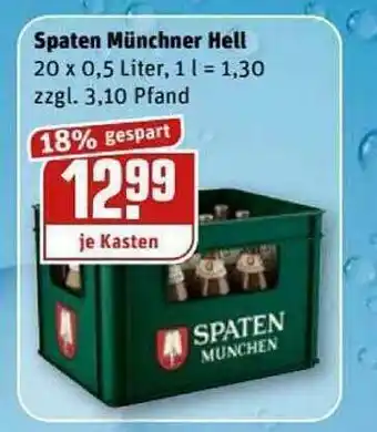 REWE Kaufpark Spaten Münchner Hell Angebot