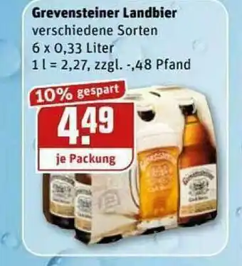 REWE Kaufpark Grevensteiner Landbier Angebot