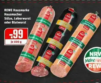 REWE Kaufpark Rewe Hausmarke Hausmacher Sülze, Leberwurst Oder Blutwurst Angebot