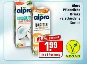 REWE Kaufpark Alpro Pflanzliche Drinks Angebot