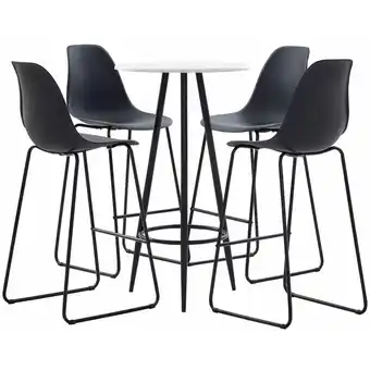 ManoMano 5-tlg. Bar-Set，Bartisch-Set Kunststoff Schwarz vidaXL Angebot