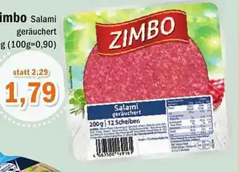 Aktiv Irma Zimbo Salami Geräuchert Angebot