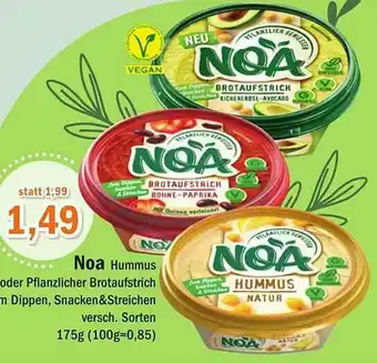 Aktiv Irma Noa Hummus Oder Pflanzlicher Brotaufstrich Angebot