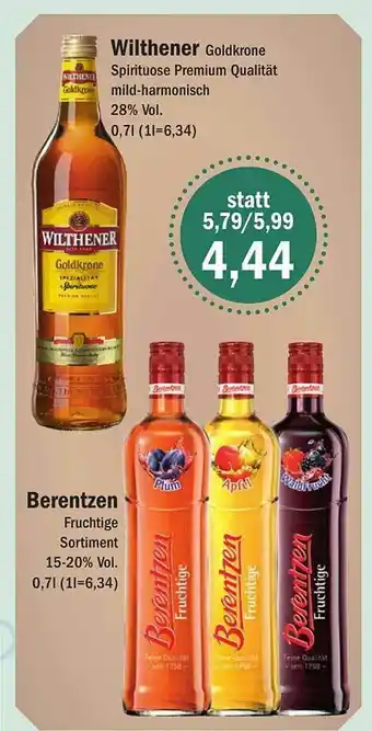 Aktiv Irma Wilthener Goldkrone Spirituose Premium Qualität Mild-harmonisch Berentzen Fruchtige Sortiment Angebot