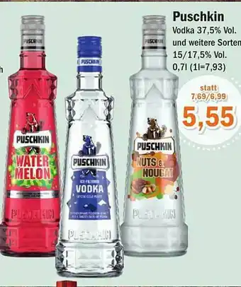 Aktiv Irma Puschkin Vodka 37.5% Vol. Angebot