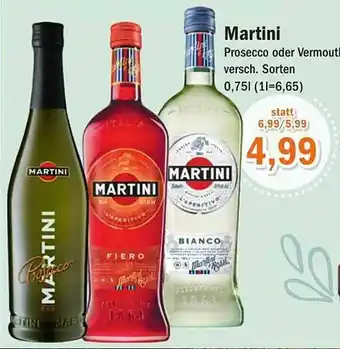 Aktiv Irma Martini Prosecco Oder Vermouth Angebot