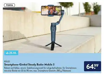 Aldi Nord Rollei Smartphone-gimbal Steady Butler Mobile 3 Angebot