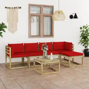 ManoMano 6-tlg. Garten-Lounge-Set,Gartenmöbel-Set mit Kissen Kiefernholz Imprägniert vidaXL Angebot