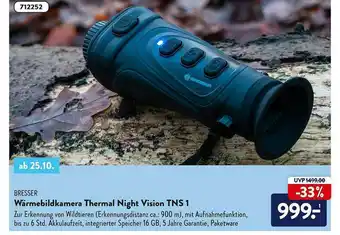 Aldi Nord Bresser Wärmebildkamera Thermal Night Vision Tns1 Angebot