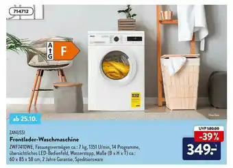 Aldi Nord Zanuzzi Frontlader-waschmaschine Angebot