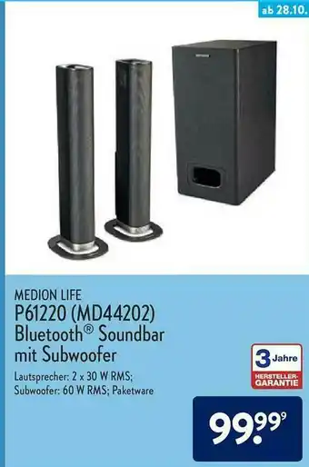 Aldi Nord Medion Life P61220 Oder Md44202 Bluetooth Soundbar Mit Subwoofer Angebot