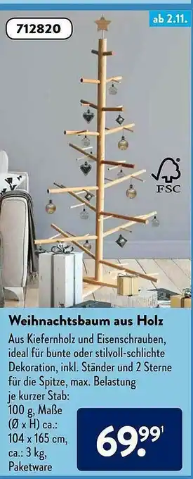 Aldi Süd Weihnachtsbaum Aus Holz Angebot