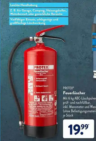 Aldi Süd Protex Feuerlöscher Angebot