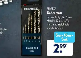 Aldi Süd Ferrex Bohrersatz Angebot