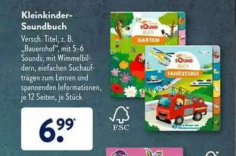 Aldi Süd Kleinkinder-soundbuch Angebot