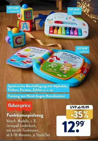 Aldi Süd Fisher-price Funktionsspielzeug Angebot