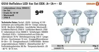 Conrad Osram Gu10 Reflektor Led 5er Set Angebot