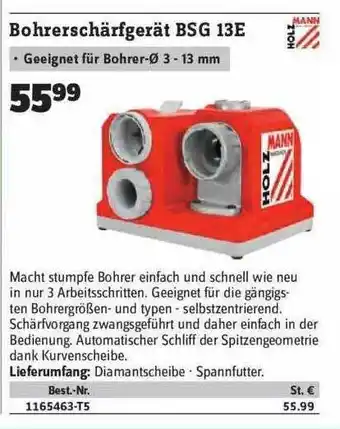 Conrad Bohrerschärfgerät Gsg 13e Angebot