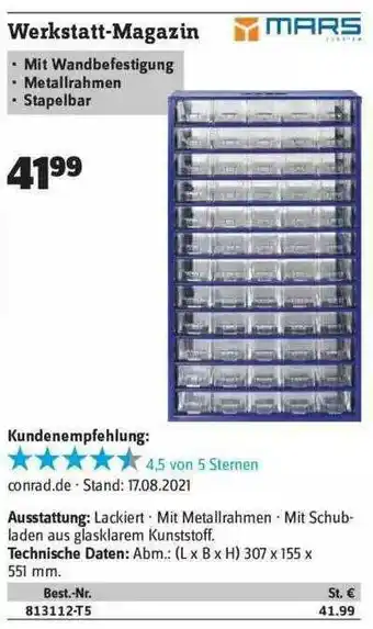 Conrad Mars Werkstatt-magazin Angebot