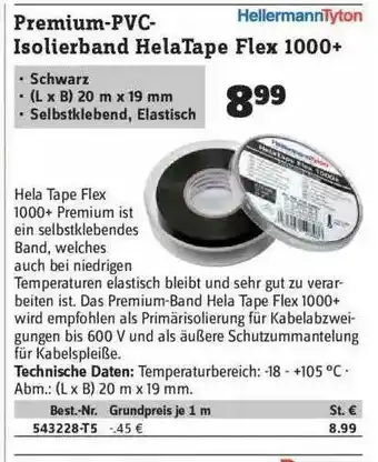 Conrad Premium-pvc-isolierband Helatape Flex 1000+ Angebot