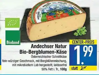 E-Center Andechser Natur Bio-bergblumen-käse Angebot