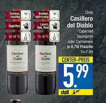 E-Center Chile Casillero Del Diablo Cabernet Sauvignon Oder Carmenere Angebot