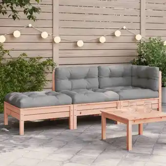 ManoMano Bonnevie - Gartensofa mit Kissen und Hocker 2-Sitzer vidaXL695429 Angebot