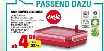 E-Center Mikrowellendose „clip & Micro”emsa Angebot