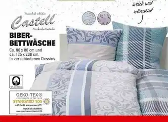 E-Center Castell Biber-bettwäsche Angebot