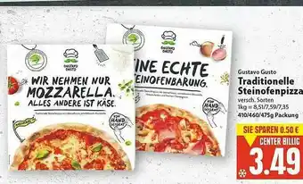 E-Center Gustavo Gusto Traditionelle Steinofenpizza Angebot