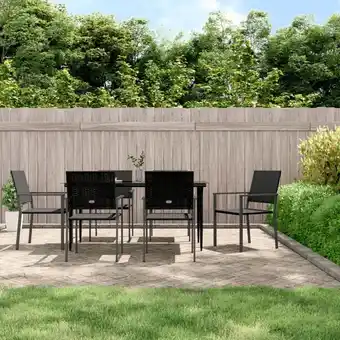 ManoMano 7-tlg. Garten-Essgruppe, Gartenmöbel, Sitzgruppe Gartenset Poly Rattan und Stahl LLOAQ597226 Maisonchic Angebot