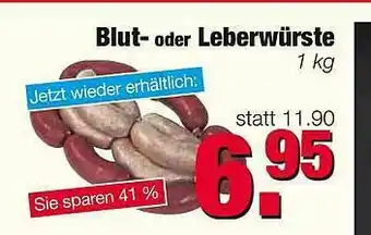 Edeka Scherer Blut- Oder Leberwürste Angebot