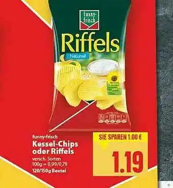 E-Center Funny-frisch Kessel-chips Oder Riffels Angebot