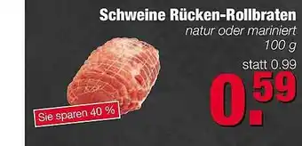 Edeka Scherer Schweine Rücken-rollbraten Angebot