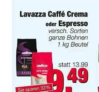 Edeka Scherer Lavazza Caffé Crema Oder Espresso Angebot