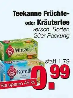 Edeka Scherer Teekanne Früchte- Oder Kräutertee Angebot