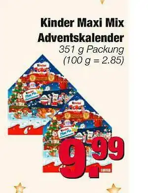 Edeka Scherer Kinder Maxi Mix Adventskalender Angebot