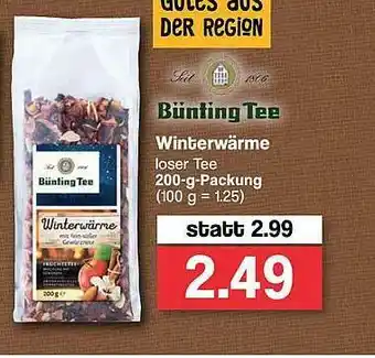 Famila Nord West Bünting Tee Winterwärme Angebot