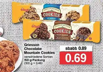 Famila Nord West Griesson Chocolate Mountain Cookies Angebot