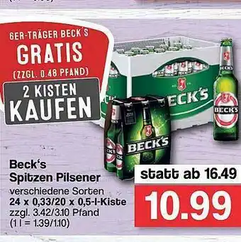 Famila Nord West Beck's Spitzen Pilsener Angebot