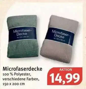 Feneberg Microfaserdecke Angebot