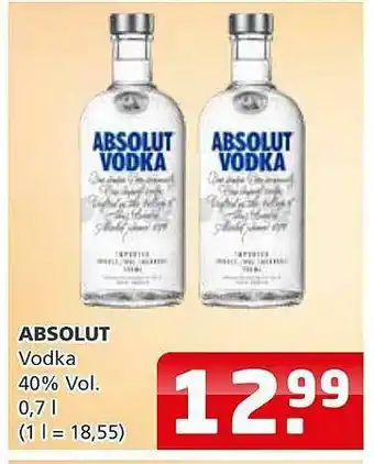 Getränkehaus Absolut Vodka Angebot