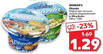 Kaufland Wojnar's Obazda Angebot