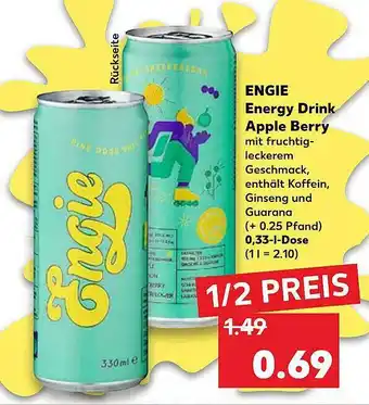 Kaufland Engie Energy Drink Apple Berry Angebot