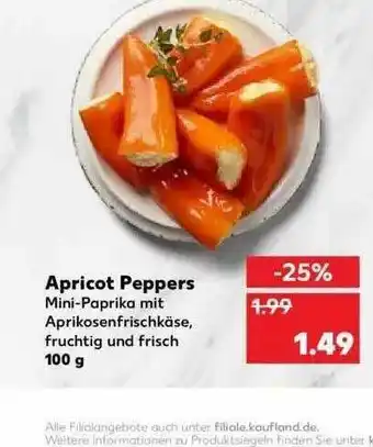 Kaufland Apricot Peppers Angebot